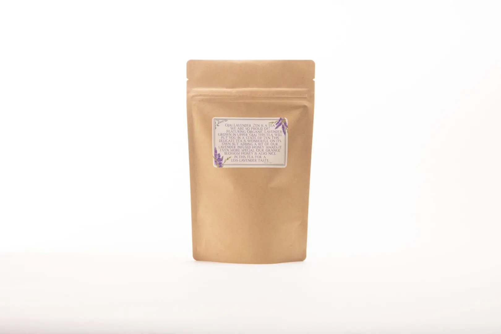 organic lavender loose leaf tea back 2