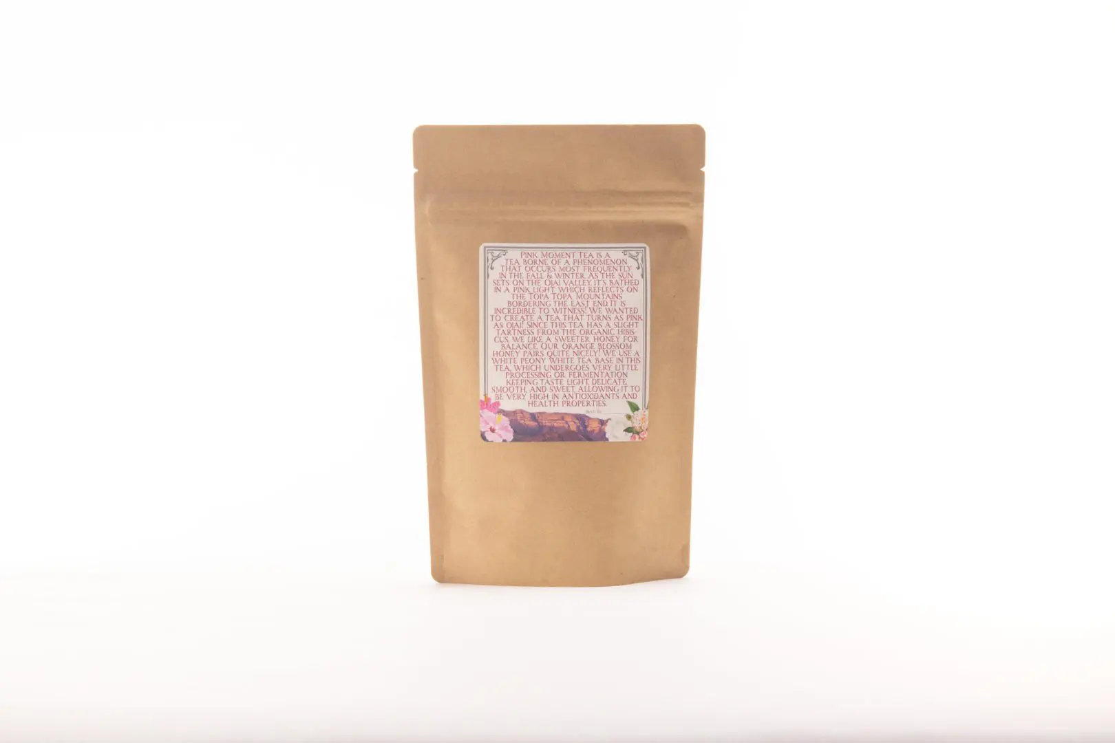 organic loose leaf hibiscus tea back 2