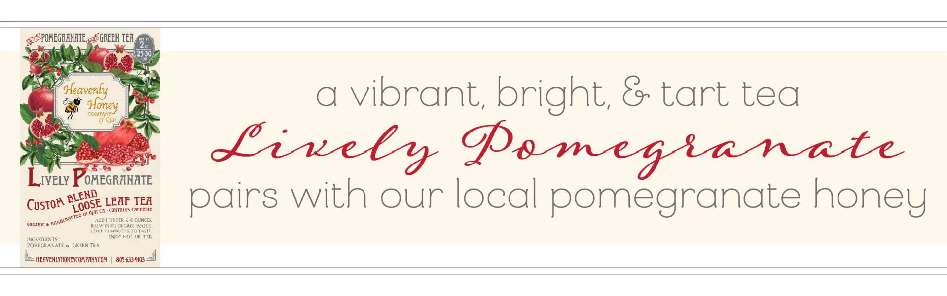 Lively Pomegranate Custom Blend Tea