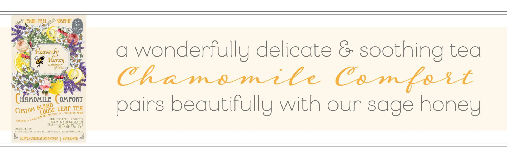 Chamomile Comfort Custom Blend Tea