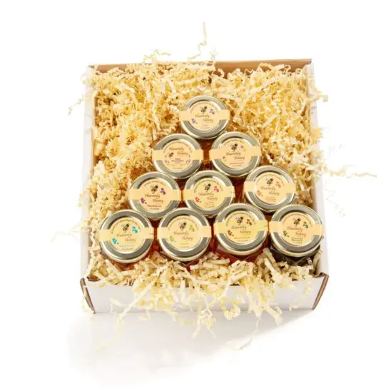 Honey①.④.①⑤.大、中、各5個②.⑤.⑩大各2個 Honey Tasting In a Box | Heavenly Honey