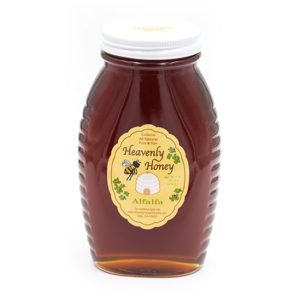 raw alfalfa honey 1lb glass jar