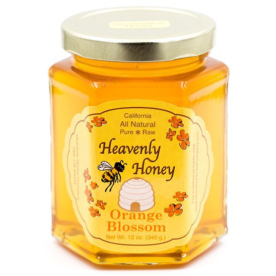 orange-blossom-honey-12oz-hex-glass-jar
