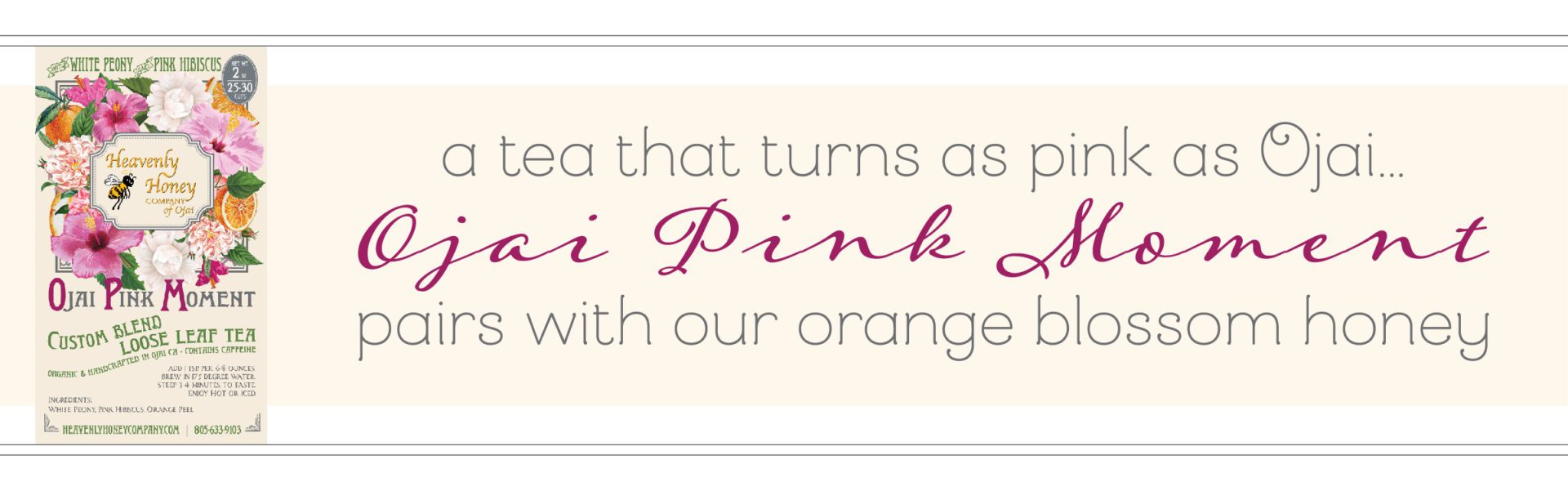 Ojai Pink Moment organic tea