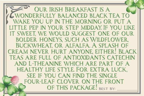 irish breakfast loose leaf tea back